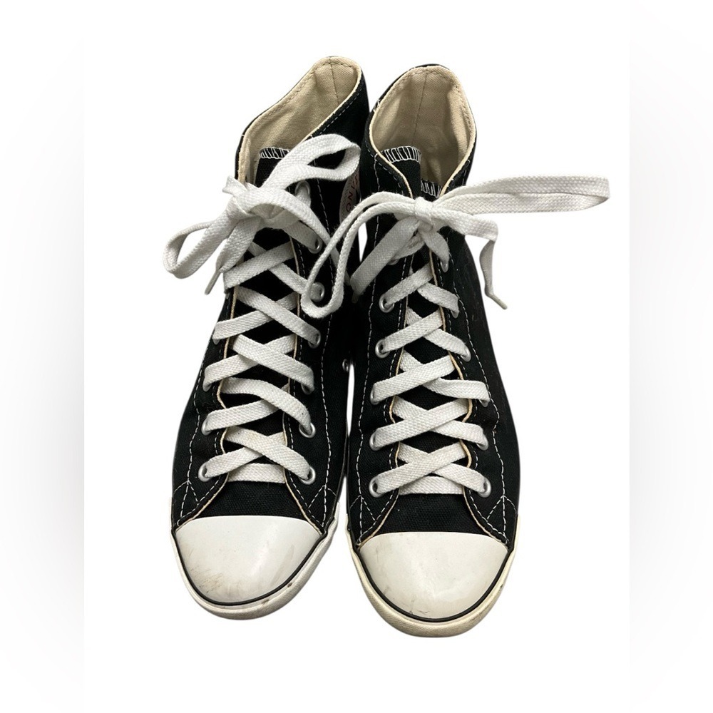 Converse Black and White High-Top Sneakers Size 6